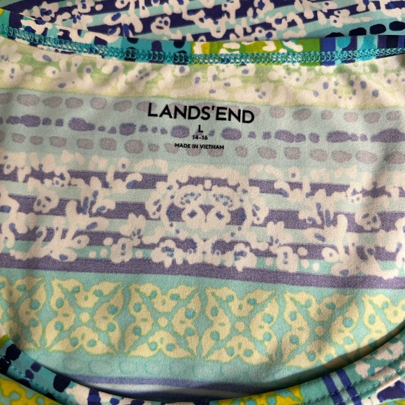 LANDS END SWIM SCUBA BLUE DRESS L - Picture 12 of 14